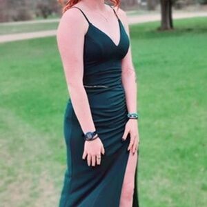 Elegant Green Evening Dress